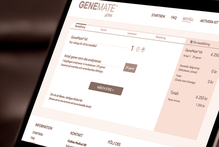 iCellate Genemate patient portal — image 3
